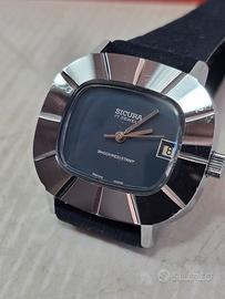 Orologio Vintage Sicura anni 70 NOS raro quadrante
