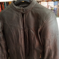 Giacca in pelle da moto donna