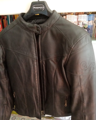 Giacca in pelle da moto donna