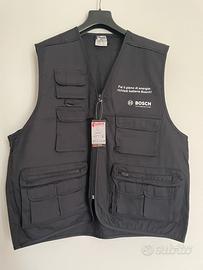 Gilet blu brandizzato Bosch Tg L