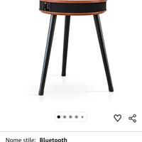 Tavolino rotondo Evergreenweb con speaker Bluetoot