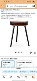 Tavolino rotondo Evergreenweb con speaker Bluetoot