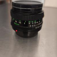 Obbiettivo Canon 50 mm f1.8 reflex analogica