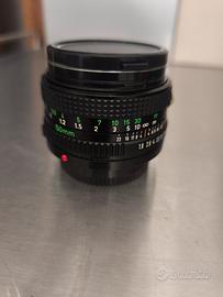 Obbiettivo Canon 50 mm f1.8 reflex analogica