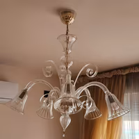 lampadario in vetro di murano 