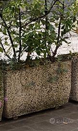 9 vasi in pietra lunghi 1 mt