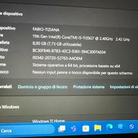 Samsung Galaxy Book 15,6”, i5, 11ª generazione