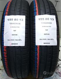 2 GOMME 155 80 13 TRACMAX BR2055