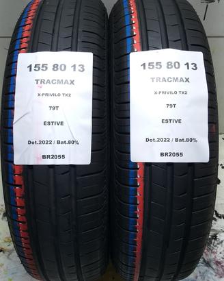 2 GOMME 155 80 13 TRACMAX BR2055
