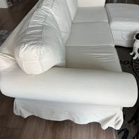 Divano Ikea ektorp 3 posti+poggiapiedi contenitore