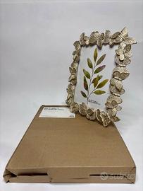 Rituali Domestici Portafoto Farfalle Dorate 20cm