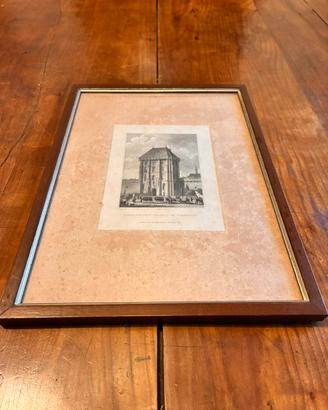 Stampa Antica 1830 Château de Vincennes