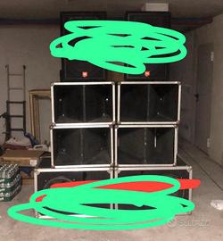 4 cabinet per kick da 15" (SPEDIZIONE INCLUSA!)