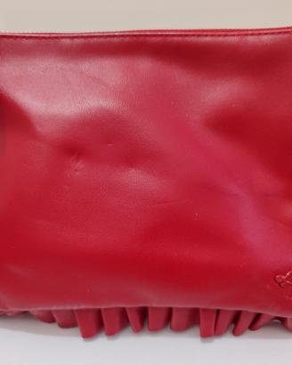 Poscette in pelle rossa