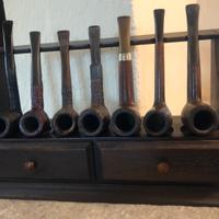 Portapipe da 7 posti + 2 accessori pulizia