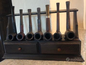 Portapipe da 7 posti + 2 accessori pulizia