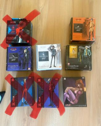 Lupin the third action figures Banpresto