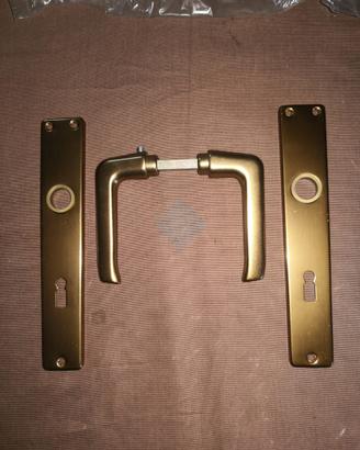Maniglia porta alluminio ottonato