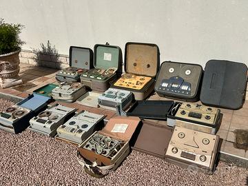Registratore bobine vintage lotto 20 registratori