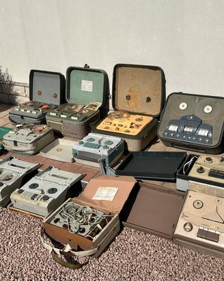Registratore bobine vintage lotto 20 registratori