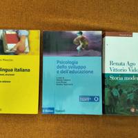 3 Libri di Psicologia Storia e Italiano