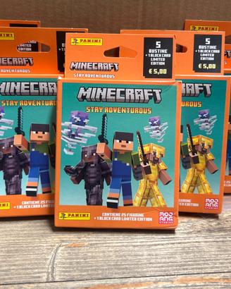 Blister 5 bustine Minecraft Panini figurine card