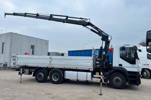 Iveco Magirus 3 assi gru + cassone