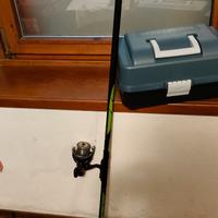 Canna da pesca+mulinello
