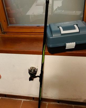 Canna da pesca+mulinello
