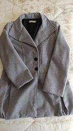 Cappottino elegante caban grigio made in Italy