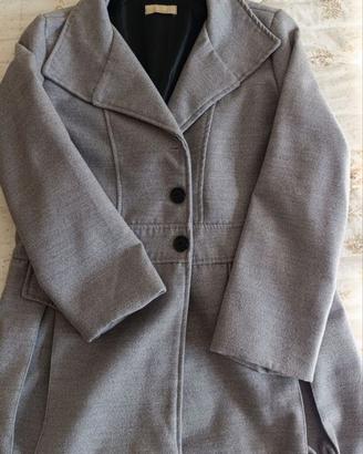 Cappottino elegante caban grigio made in Italy