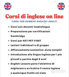 Corsi con madrelingua inglese