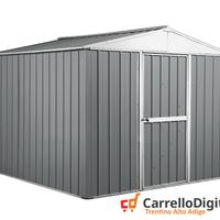 Box porta attrezzi lamiera 276x260 grigio chiaro