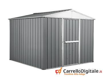 Box porta attrezzi lamiera 276x260 grigio chiaro