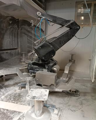 Robot spruzzatore 2 pistole program computerizzati
