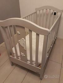 Lettino Erbesi Cucù Stellina Bianco Opaco