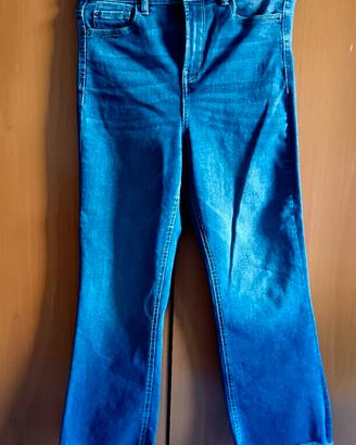 Jeans Donna STRADIVARIUS Cropped Flare tg 42