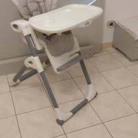 Seggiolone pappa reclinabile + copriseggiolone 