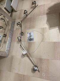 Binario con faretti led