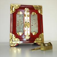 Antico portagioie cinese - palissandro e giada