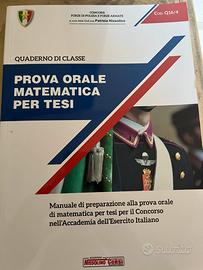 Libro prova matematica Accademia Esercito