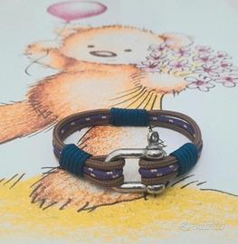 bracciale in corda con chiusura a vite