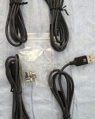 Cavi di ricarica magnetico USB A-C, quattro.