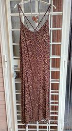 Vestito estivo stampa animalier+collana.