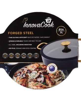 2 Casseruola con coperchio InnovaCook 24cm/26cm