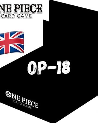 Preorder One Piece Card Game Box OP 18 ENG