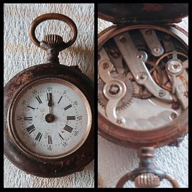 Orologio da Taschino antico 1890-1910 Da Riparare