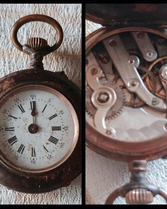 Orologio da Taschino antico 1890-1910 Da Riparare