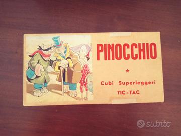 Gioco Cubi Pinocchio anni '70