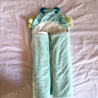 Telo bagnetto bimbo con cappuccio draghetto